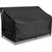 Outdoor Furniture Covers Waterproof, 3-Seater Patio Sofa Cover, Fits Up To 79" W X 37" D X 35" H Inches, Black - Black - View 1