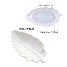 1 pieza Molde de silicona en forma de pluma - Bandeja para yeso, cemento, resina, joyería DIY, diseño único, multiusos - Perfecto para artesanos y amantes de la joyería