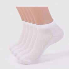5 Pairs Summer Mesh Ankle Athletic Running Socks Black&White&Gray Thin Low Cut Socks Breathable No Show Sports Socks For Men And Women - Multicolor - View 6