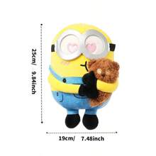 Miniso Bob+Tim系列，8英寸Bob拥抱Tim熊毛绒玩具，7.48*9.84英寸，可爱礼物（1个） - 彩色 - 查看 8
