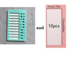10pcs Blank Chore Chart, 1 Pack Plastic Checklist Board With 10 Detachable Cardstock To Do List For Home Routine Planning.Family Calendar, Detachable Blank Planner, Weekly Chore List, Self-Discipline Card Game, Good Habits Planner, Detachable Daily Planner And Self-Management Checker Board,School Supplies,Back To School - Multicolor - View 9