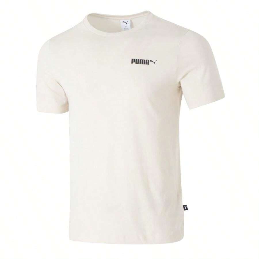 Puma Áo thun thể thao tập luyện đạp xe cổ tròn cho nam, 691340-87 - trắng - Xem 1
