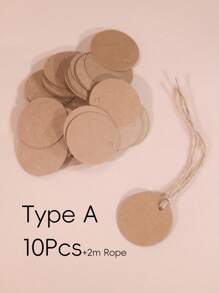 25/50/100/300pcs, Kraft Gift Tags With 10m Jute Rope, Blank Merchandise Price Hanging Tags, Bulk Brown Tags For Wedding, Birthday, Holiday, Party Favors, Arts And Crafts Packaging, DIY Gift Decoration Tags, Hanging Decor.Christmas Gift Labels, Valentine's Day Gift Labels, Party Gift Labels. - Brown - View 13