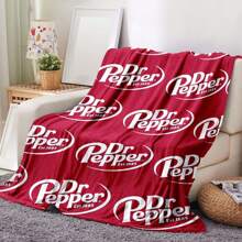 Dr. Pepper Soft Flannel Throw Blanket - Cozy & Warm For Couch, Bed, Office, And Travel - Perfect Gift For Christmas, Mother's Day, And Holiday Parties