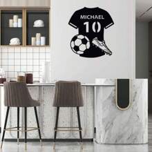 Customized Metal Logos For Football Decor, Basketball Decor, And Rugby Players,Room Decor Gifts For Football , Basketball, And Rugby Enthusiasts, Customized Wall Decorations For Football, Basketball, And Rugby Players, Player Name Logos, Gifts For Football Players, And Sports Wall Paintings Wall Decor Birthday Graduation