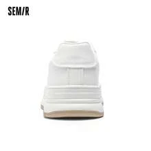 SEMIR Semir Women 2025 Wiosna/Lato Nowe Białe Trampki Casualowe, Oddychające Uniwersalne Buty