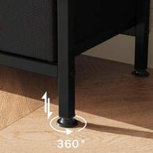 47.2 Inch TV Stand With 3 Drawers For 55, 50, 43 Inch TV, Bedroom, Living Room TV Stand Dresser, TV Console Entertainment Stand - 黑色 - 查看 4
