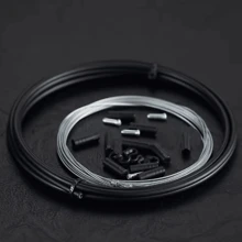 Mountain Bike Cable Set, Brake Cable, Derailleur Cable, Cable Housing, End Caps - Front & Rear - Multicolor - View 7