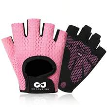 Half Finger Fitness Gloves For Men & Women, Non-Slip Breathable Wrist Support For Weight Lifting, Gym, Cycling, Sport, Gym, Home Exercise, Women's Gym Gloves, Boxing Gloves, Gym Gloves, Gym Gloves, Men's Gym Gloves - Multicolor - View 7