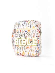 1pc Large Size Women's Bible Bag With Letter Embroidery, Multifunctional Bible Shoulder Bag With Strap, Bible Bookmark Box, Suitable For Girls/Women For Daily Use, Worship Activities, Gift For Kids, Parents As Holiday Gift (Pens And Notebooks Not Included, Please Check Product Size)