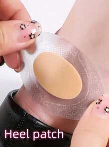 100pcs Clear Thin Invisible Shoe Friction Pads, Anti-Chafing For High Heels