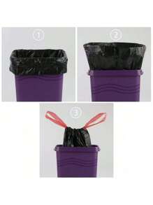 200 10-Volume Multi-Color Garbage Bags, Super Thick Garbage Basket, Powerful, Suitable For Home, Office, Bedroom. Disposable Thin Garbage Bag, Small Bag Garbage Bag, Color Household And Outdoor Garbage Can Lining, Leakproof, Used For Car, Office, Pet Garbage.Garbage Bags, Anti-Fouling And Labor-Saving, Random Colors, Kitchen, Bathroom, Home - Multicolor - View 10
