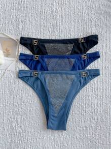 Briefs especiales de diamantes - Azul - Ver 1