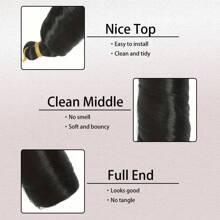 3 Pcs Synthetic French Curl Braiding Hair 22 Inch Loose Wave Braiding Hair Extensions Pre Stretched Crochet Braids For Women