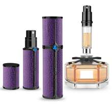 1Pcs Refillable Travel Perfume Atomizer Bottle, Elegant Luxury Pocket Perfume Dispenser Pump, Travel Perfume Atomiser, Outdoor Sunscreen Spray Bottle, Cologne Dispenser, Portable Size Sprayer Bottle For Traveling 5ML