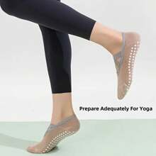 1pair Of Yoga Socks Non-Slip Pilates Dance Socks Non-Slip Floor Socks, Suitable For Gym Indoor And Fitness Ballet, Pilates, Sports - Multicolor - View 3