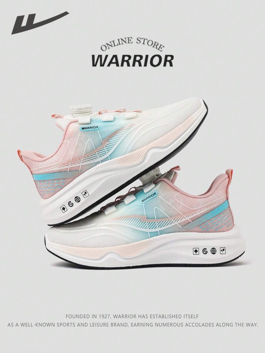 WARRIOR 1 par Nuevos zapatos deportivos transpirables de suela blanda para mujer 2025, diseño de hebilla giratoria, de caña baja, ultra ligeros con amortiguación de rebote para deportes al aire libre, suela blanda con absorción de choque, impermeables para senderismo, comodidad todo el día