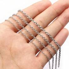 5 米不锈钢十字链散装 DIY 珠宝制作配件 适用于项链手链