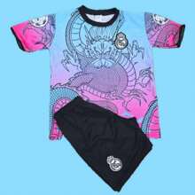 Conjunto Infantil de Time para Crianças Camisa e Bermuda .