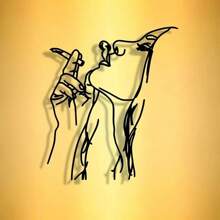 1PC Elegant Abstract Art Metal Wall Sign - Perfect For Home, Office, Cafes & More | Ideal Housewarming Gift & Antique Collector's Item, Perfect For Room Decor