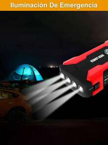 Arrancador De Batería Auto 1000a Con 28000mah Powerbank