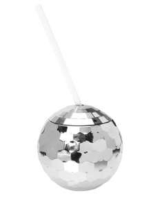 1 件闪光球杯圆形球杯塑料杯不倒翁杯迪斯科球杯女孩适用 - 彩色 - 查看 9