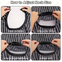 1 Pc Hair Cutting Barber Cape For Men Women With 1 Pc Neck Duster Brush And 1 Pc Barber Brush, 1 Pc Hair Rat Tail Combs, Professional Barber Accessories Cleaning Supplies For Salon Haircut Styling (Black Stripe), Hair Tools, Hair Products And Accessories For Barber Salon Beauty Back To School, Travel Holiday Essentials, Hair Accessories For Women, Slick Back Brush, Hair Dryer, Hair, Barber, Hair Tools, Hair Products, Hair Dryer, Hair Brush, Barber, Hairdressing Equipment, Hairstyle, Hairdressing, Barber Accessories, Barbershop, Hairdressing Equipment