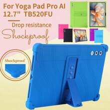 Shockproof Protector Funda For Yoga Tab Plus Case TB520FU Soft Silicon Kickstand Cover For Yoga Pad Pro AI 12.7" Coque