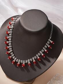 A Flash Diamond And Crystal Neck Chain, Suitable For Ladies To Wear On Holidays. - Polygonal Crystal - View 4