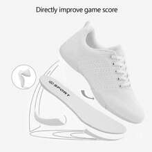 女士黑色啦啦队鞋，防滑透气轻便灵活啦啦队鞋，适合团队比赛训练