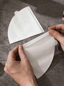 50/100/150Pcs Coffee Filters, Coffee Filter Paper, Cone Shaped Paper Filters Easy To Use Upgraded Design Size V02, Coffee Tea Filters For Pour Over And Drip Coffee Maker, V-Shaped Hand Brewed Coffee Filter Paper Filter Cup Uses Filter Paper Hand Brewed Coffee Filter Paper, Compatible With Pour Over Drippers - White - View 5