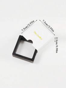 Luxury S925 Sterling Silver Wide Square Diamond Ring, Gift For Girlfriend, Wife Or Lover For Dating, Party, Daily Wear, Anniversary, Engagement, Wedding, Bride Premium Jewelry - Silver - View 7