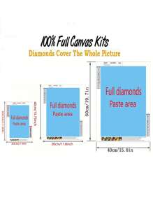 1pc 5D Diamond Painting Kit, Animal Painting, Full Round Diamond Embroidery Kit, Unframed Diamond Mosaic Decorative Gift, Birthday Present, Diamond Art Set For Adults Beginners, Round Full Drill Diamond Point, Suitable For Home Decor And Wall Decoration
