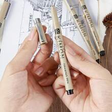 Bút kim chống nước chuyên nghiệp cho nghệ thuật - Phác thảo anime, Vẽ đường nét, Vẽ nguệch ngoạc & Minh họa (Bộ bút kỹ thuật mực đen đầy đủ), Đồ dùng học tập - Nhiều màu - Xem 4
