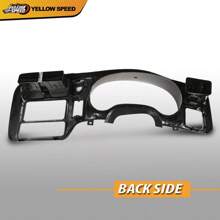 Dash Trim Bezel Cover Black Fit For 1998-2004 Chevy Blazer Jimmy S10 Double Din