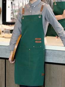 新款工作围裙 日式工作围裙 适用于办公室、咖啡厅、餐厅、厨房 防水防油 男女皆宜 - 彩色 - 查看 15