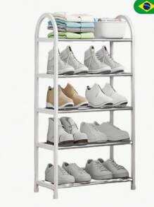 SHOE RACK 5 Tiers Multipurpose 10 Pairs Portable Shoe Organizer GALERIADDD New Good Quality From 2025 - 粉紅色的 - 查看 7