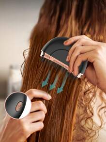 GENAI Mini Portable Wireless Hair Straightening Brush, Compact Negative Ion Hair Straightener, Long-Lasting Heated Brush, Lightweight & Compact, Anti-Scald Design, Up To 20 Minutes Usage After Full Charge - Multicolor - View 5