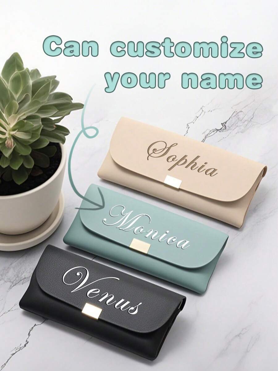Customized Eyeglasses Storage Case, Multifunctional Glasses Organizer, Birthday Gift, Personalized, Customized Name, Student, Office, Eyewear Box, Dust-Proof Case - Multicolor - View 1
