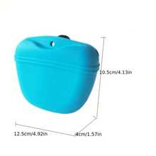 1 pieza Bolsa de entrenamiento para mascotas, fácil de llevar, de material de silicona, bolsa portátil para premios de entrenamiento para perros, bolsa para bocadillos de mascotas
