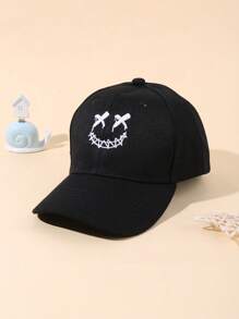 1 pieza Gorra de béisbol ajustable bordada para niños, sombrero casual con protección solar para exteriores adecuado para niños y niñas, primavera/otoño, viajes, playa