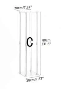 1 مجموعة من حامل الزهور الاكريليك الشفاف متعددة الأحجام وارتفاعات مختلفة، بتصميم فرنسي رومانسي مربع وأسطواني طويل، مناسب لحفلات الزفاف والأعياد وأعياد الميلاد والتخرج والعودة إلى المدرسة، ديكور خارجي - شفاف - مشاهدة 16