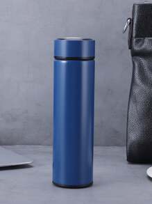 1pc Simple Stainless Steel Vacuum Insulated Water Bottle, Double Wall Business  Cup, Personalized Gift