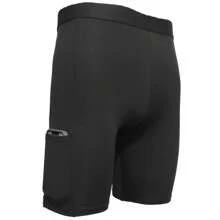 Men's Cycling Shorts With Side Pockets, Thermal, Elastic, Support - 黑色 - 查看 5