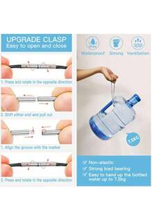 Black Leather Rope Necklace Stainless Steel Clasp Cord Chain For DIY Bracelets Pendant Jewelry Making Accessories Supplies Men - Black - View 5