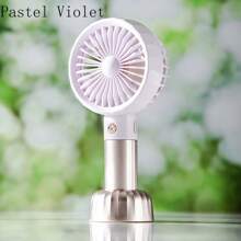 MEET SUN 1pc 500mAh Lithium Battery Portable Handheld 3-Speed Solar Charge Ice Cream Stand Desktop Quiet Portable Fan