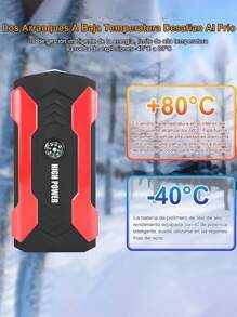 Arrancador De Batería Auto 1000a Con 28000mah Powerbank