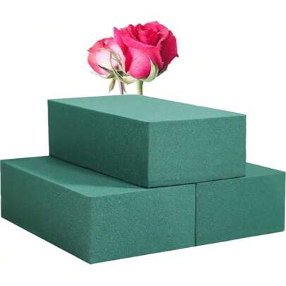 22.5cm*10.5cm*7cm Green Foam For Flower Arrangement, For Wedding, Exhibition And Garden Decoration