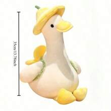 可爱的花鸭毛绒玩具 - 柔软 PP，非常适合生日、感恩节、万圣节和圣诞节礼物 - 彩色 - 查看 8