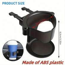 1pc Premium Car Cup Holder, Compatible With Air Vent, Car Air Vent Cup Holder Clip, Portable Beverage Bottle/Drink Cup Rack, Car Accessories